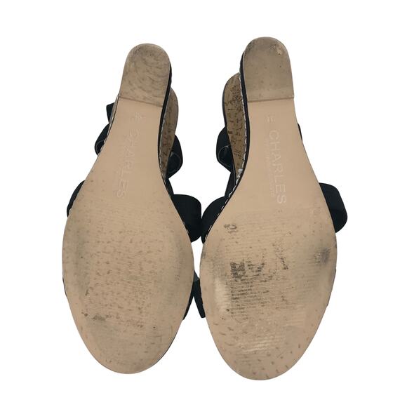 Charles By Charles David Hyper Wedge Sandal Black - Picture 9 of 11